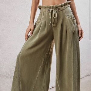 Free People Wide leg pants.
